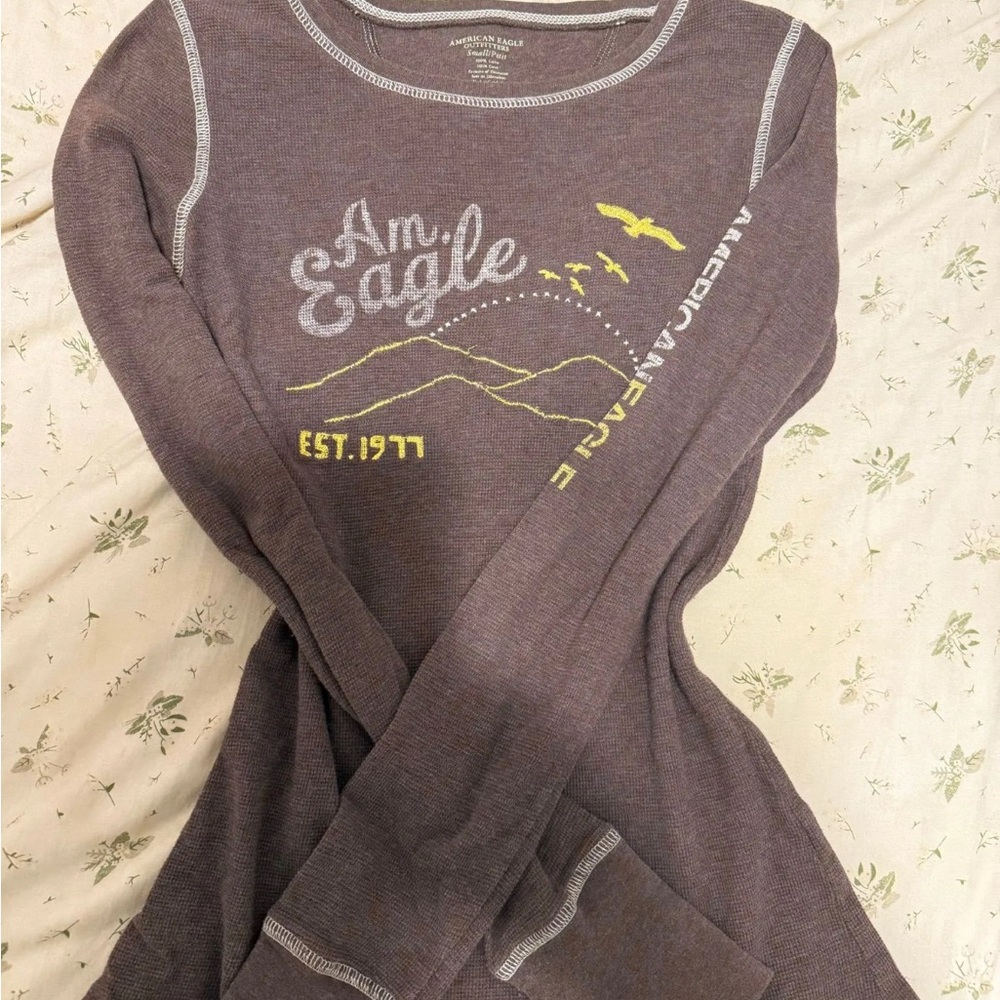 vintage American Eagle Graphic Long Sleeve Shirt